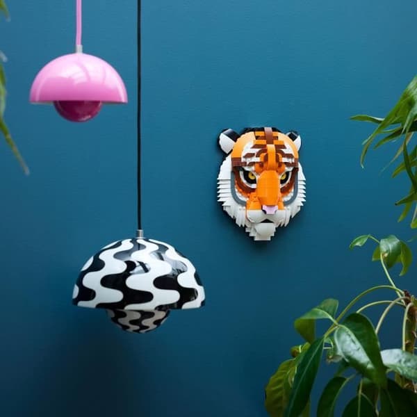 LEGO Art 31217 Faunasamling – Tigrar - Vuxenset - Väggdekoration med blommor
