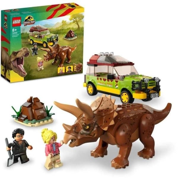 LEGO® Jurassic Park 76959 Jakten på Triceratops leksaksbil med dinosauriefigur