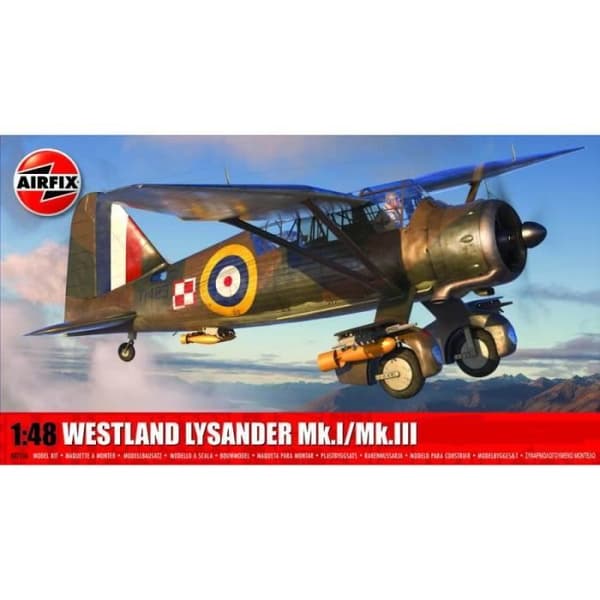 Modellflyg - AIRFIX - Westland Lysander Mk.i/mk.iii - 1:48 - Plast - Blandat