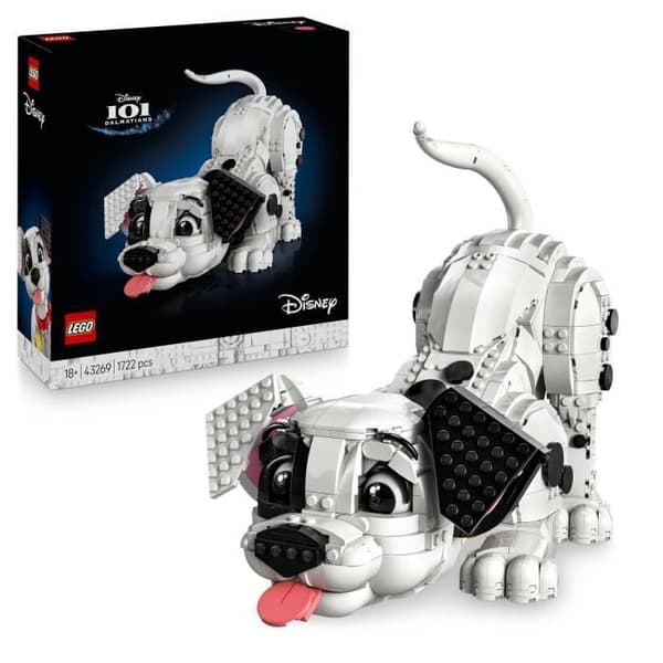 LEGO Disney 43269 101 Dalmatiner Valpen - Byggset för Vuxna med Hund