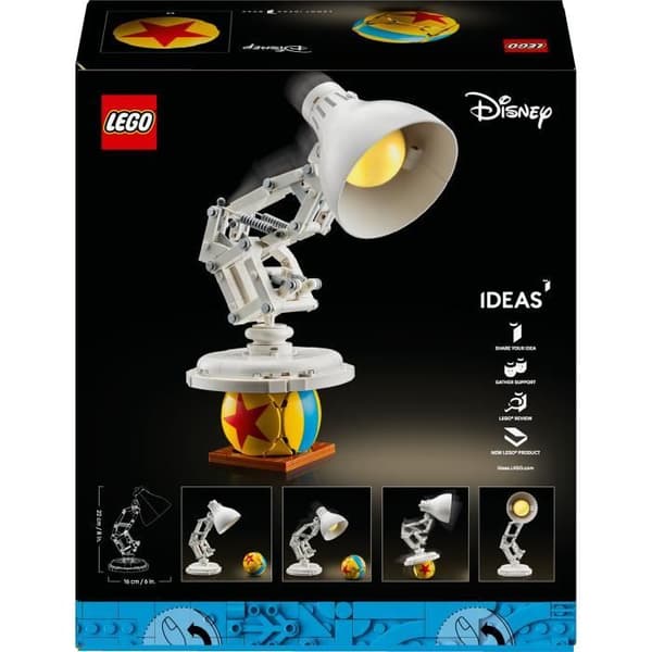 LEGO Ideas 21357 Disney Pixar Luxo Jr. - Samling Konstruktionsset för Vuxna - Dekor