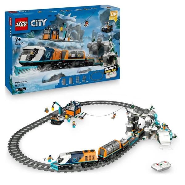 LEGO City 60470 Utforskarnas Arktiska Express Tåg - Spel för Killar från 7 år
