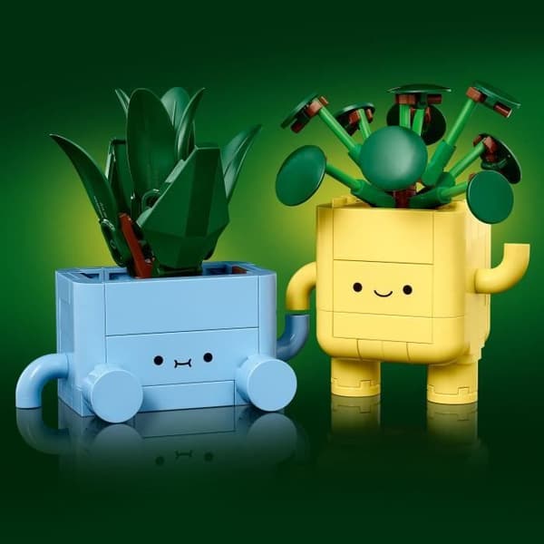 LEGO Botanicals 10349 Små Leende Växter - Byggset för flickor, 9 år