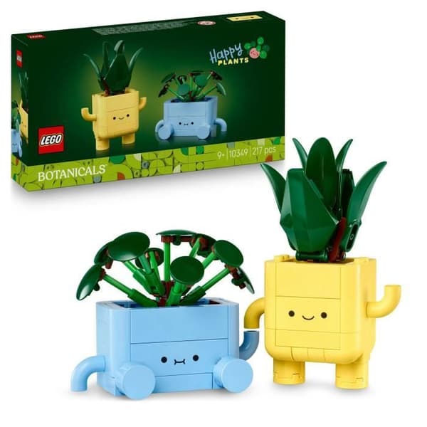 LEGO Botanicals 10349 Små Leende Växter - Byggset för flickor, 9 år