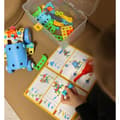 Miniatyrbild 7 av 11: WOOPIE 6-i-1 STEM Byggfordon Kloss-set
