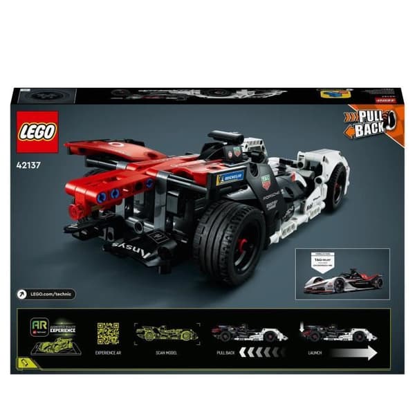 LEGO 42137 Technic Formula E Porsche 99X elektrisk, racerbilsleksak, byggbar modell, pojkar och flickor från 9 år och uppåt