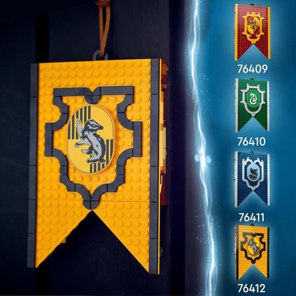 LEGO® Harry Potter 76412 Hufflepuff House Crest - Leksak med minifigurer och Hogwarts slottsdekor