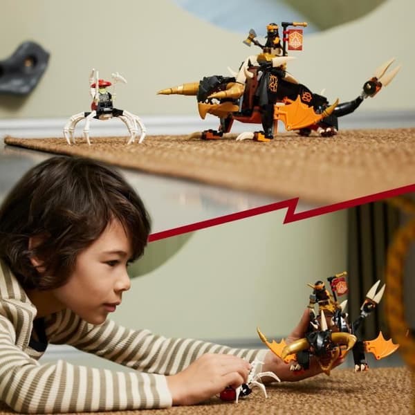 LEGO® NINJAGO 71782 Cole's Earth Dragon – Evolutionsleksak med 2 minifigurer