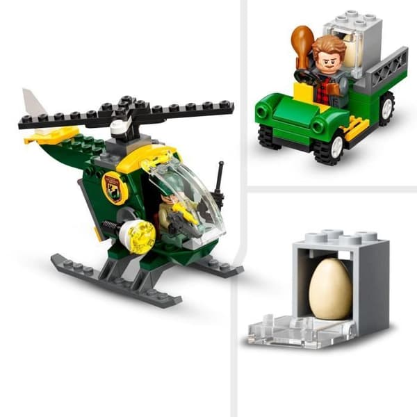 LEGO® 76944 Jurassic World T. Rex Escape, dinosaurier, med bil, helikopter och flygplats, för åldrarna 4 och uppåt