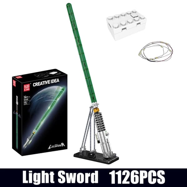 Mould King Lightsaber Byggelegetøj, 1126 Miljøvenlige Stykker, Kompatibel med Store Mærker,original boks emballage