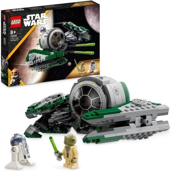 LEGO® Star Wars 75360 The Clone Wars Jedi Hunter Yoda Toy med Yoda Minifigure och R2-D2 Minifigure
