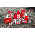 Miniatyrbild 2 av 3: Magnetiskt byggspel för barn, brandmanstema, 48 delar, solid röd