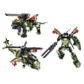 Miniatyrbild 2 av 3: Byggsatser 3 i 1 Helikopter Militärrobot 451 Delar Transformable Grön