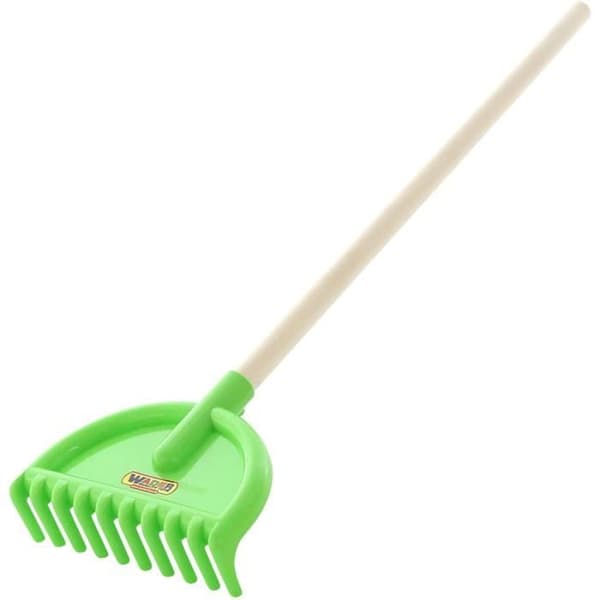 Wader Kvalitetsleksaker Räfsa 76 CM Med Trähandtag (Nr.24)