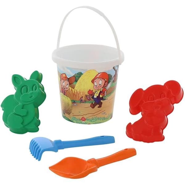 Polesie Set med hinkar med mönster, 5-delar. (Set Nr. 117)