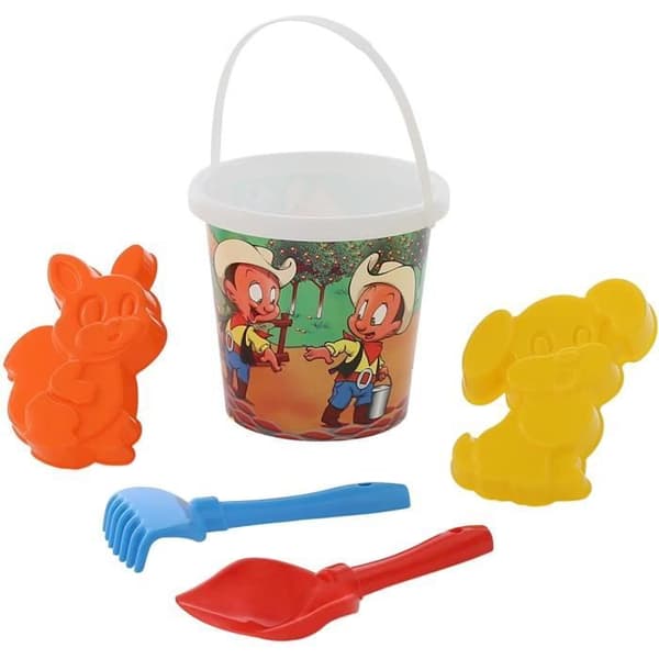 Polesie Set med hinkar med mönster, 5-delar. (Set Nr. 117)