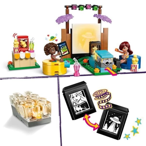 LEGO Friends 42642 Filmkväll med Vänner - Byggset för Flickor från 6 År