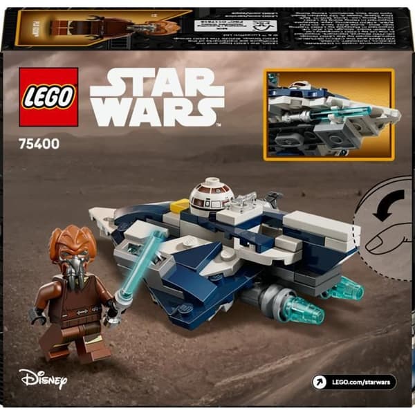 LEGO Star Wars: The Clone Wars 75400 Mikrofighter Jedi-jaktare av Plo Koon - Spel 6 år