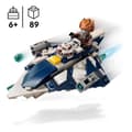 Miniatyrbild 2 av 6: LEGO Star Wars: The Clone Wars 75400 Mikrofighter Jedi-jaktare av Plo Koon - Spel 6 år