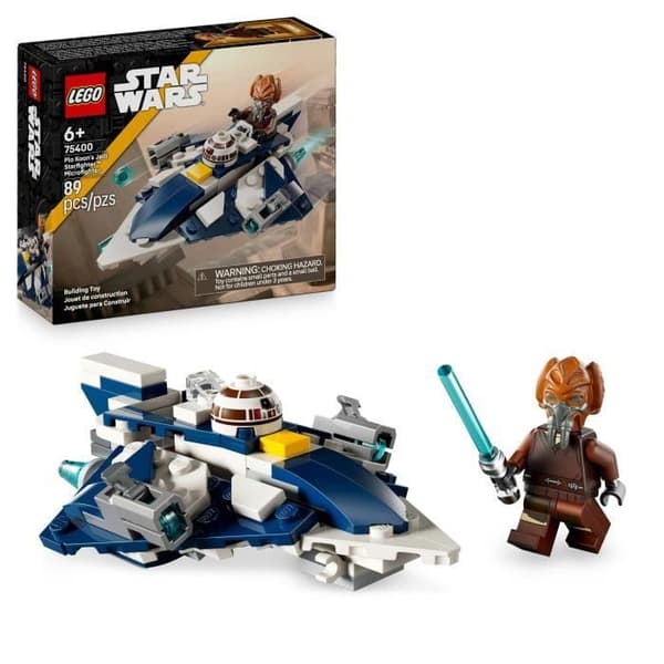LEGO Star Wars: The Clone Wars 75400 Mikrofighter Jedi-jaktare av Plo Koon - Spel 6 år