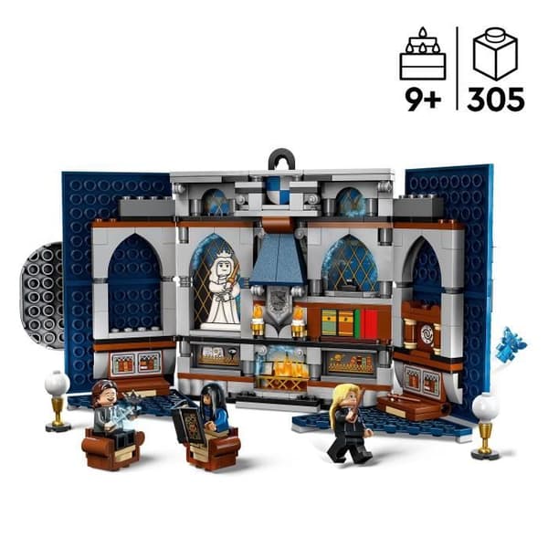LEGO® Harry Potter 76411 Ravenclaws husvapen, leksak med 3 minifigurer och Hogwarts-dekoration