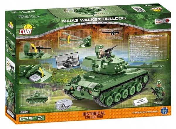 COBI 2239 AMERIKANSK STRIDSVAGN M41A3 WALKER BULLDOG