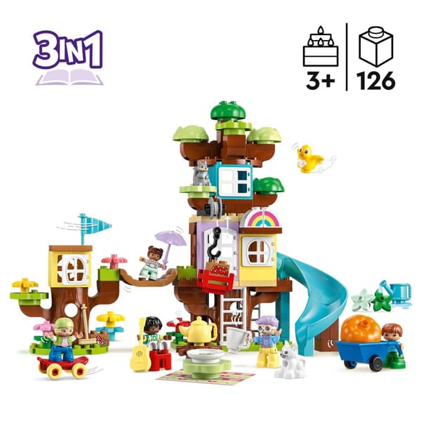 LEGO Duplo 10993 Træhus 3 i 1 Stort Sæt