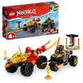 Miniatyrbillede 11 af 11: LEGO NINJAGO 71789 BATTLE CAR MOTORCYKEL NINJA KAI HERRE RAS GYLDNE HAMMER