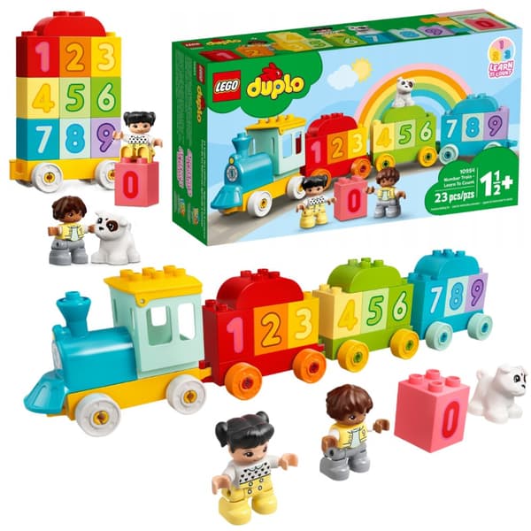LEGO Duplo 10954 Siffertåg Lär dig räkna Stora klossar för 2 3 4-åringar