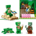 Miniatyrbillede 5 af 11: LEGO Minecraft Åbnbart Skildpadde Strandhus 21254 Druknet Krigerskildpadde