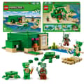 Miniatyrbillede 1 af 11: LEGO Minecraft Åbnbart Skildpadde Strandhus 21254 Druknet Krigerskildpadde