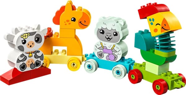 LEGO Duplo 10412 Dyretog og Hest Store Klodser Til Børn 2-3-4 År