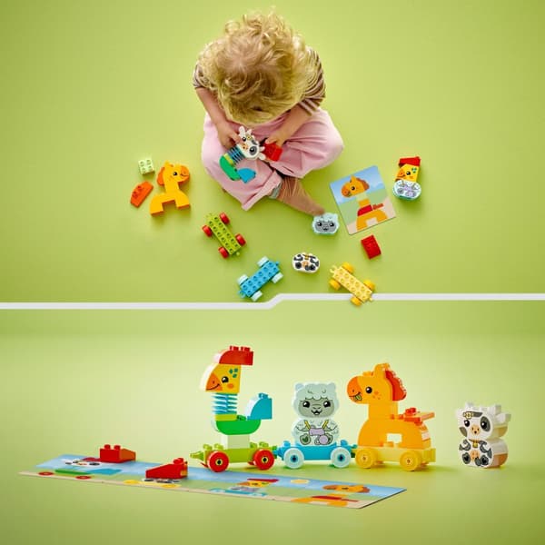 LEGO Duplo 10412 Dyretog og Hest Store Klodser Til Børn 2-3-4 År