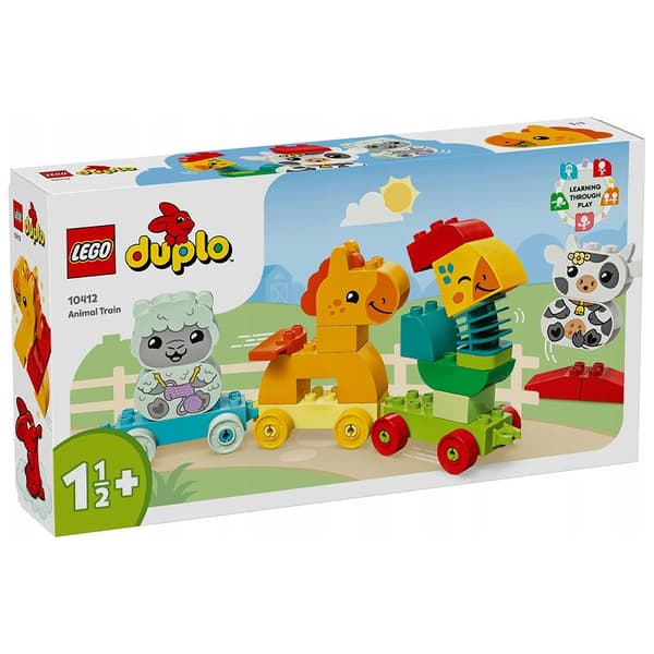 LEGO Duplo 10412 Dyretog og Hest Store Klodser Til Børn 2-3-4 År