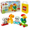 Miniatyrbillede 1 af 11: LEGO Duplo 10412 Dyretog og Hest Store Klodser Til Børn 2-3-4 År