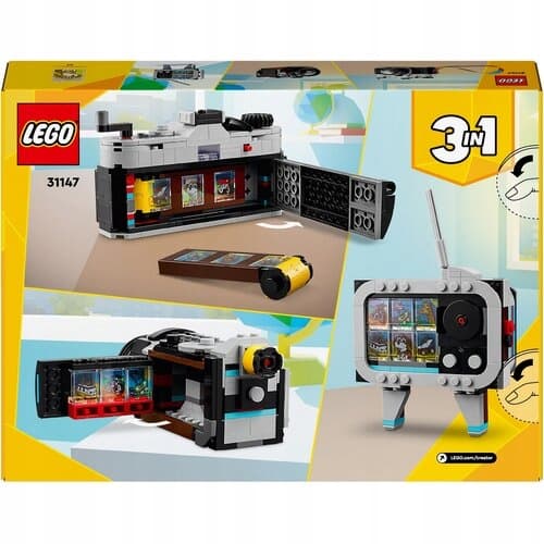 LEGO Creator 3in1 31147 Retrokamera Filmikamera Kuvat TV 3in1