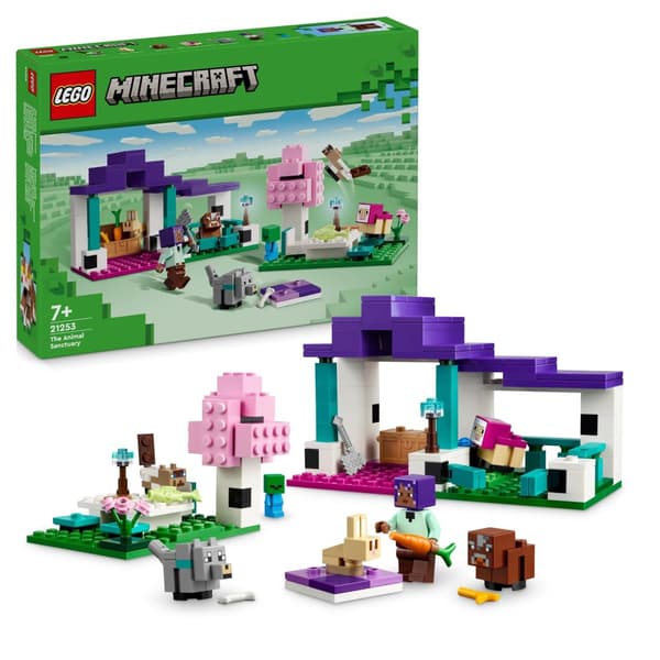 LEGO Minecraft 21253 EFE Djurreservat Får Varg Kanin Katt Baby Zombie