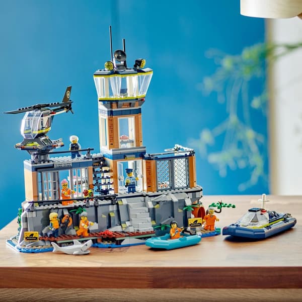 LEGO City Prison Island Polis 60419 Helikopterbåt Pontoon 7 Figurer