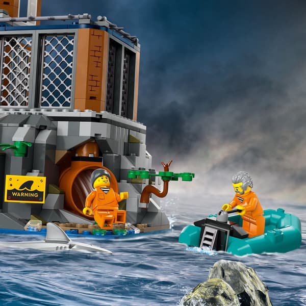 LEGO City Prison Island Polis 60419 Helikopterbåt Pontoon 7 Figurer