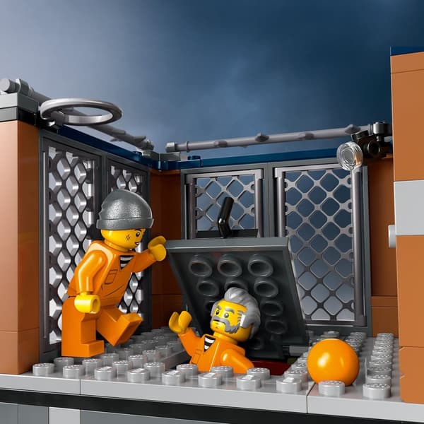 LEGO City Prison Island Polis 60419 Helikopterbåt Pontoon 7 Figurer
