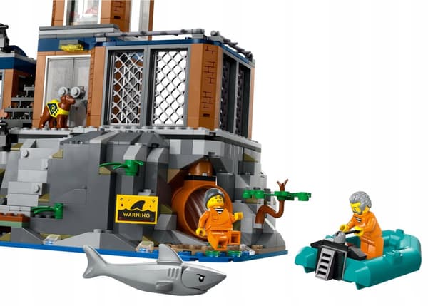 LEGO City Prison Island Polis 60419 Helikopterbåt Pontoon 7 Figurer