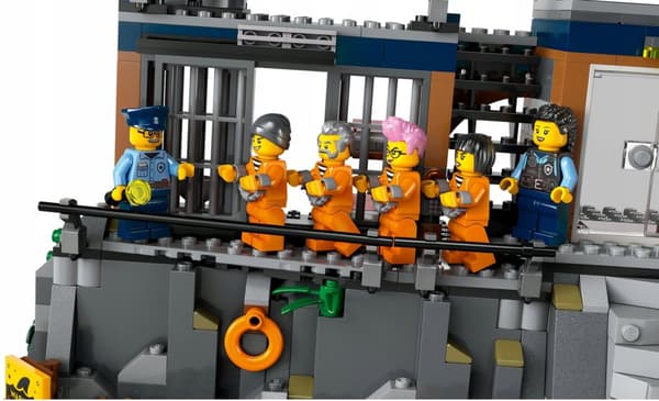 LEGO City Prison Island Polis 60419 Helikopterbåt Pontoon 7 Figurer