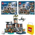 Miniatyrbild 1 av 11: LEGO City Prison Island Polis 60419 Helikopterbåt Pontoon 7 Figurer