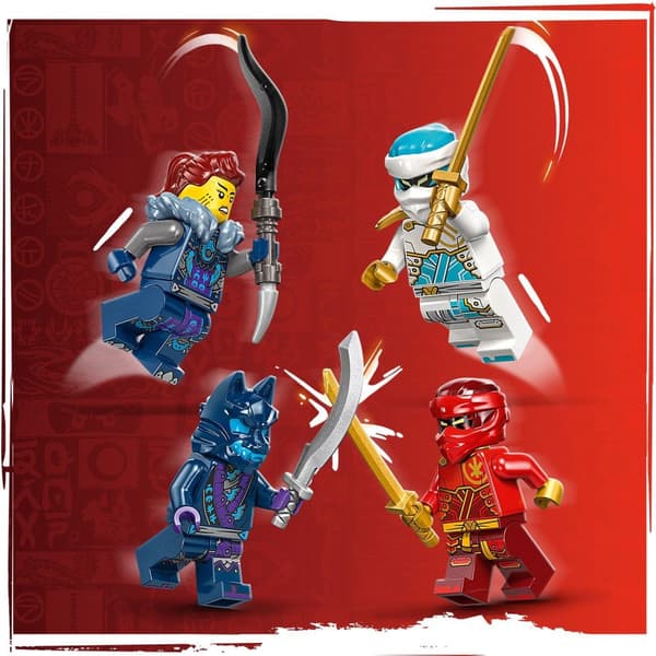 LEGO Ninjago Kais elementära eldrobot 71808 4 Zane Jordan-figurer