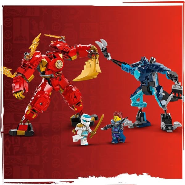 LEGO Ninjago Kais elementära eldrobot 71808 4 Zane Jordan-figurer