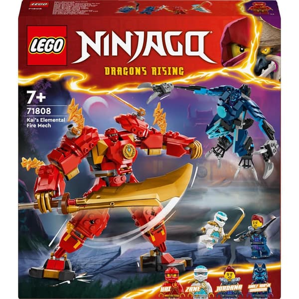 LEGO Ninjago Kais elementära eldrobot 71808 4 Zane Jordan-figurer
