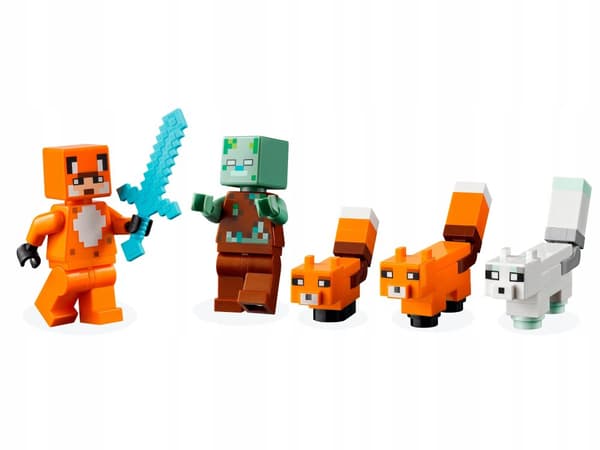 LEGO Minecraft 21178 Rævereden Drowner Zombiehus Hytte Sværd