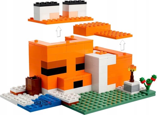 LEGO Minecraft 21178 Rævereden Drowner Zombiehus Hytte Sværd