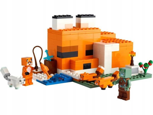 LEGO Minecraft 21178 Rævereden Drowner Zombiehus Hytte Sværd