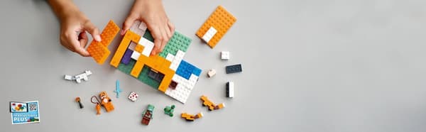 LEGO Minecraft 21178 Rævereden Drowner Zombiehus Hytte Sværd